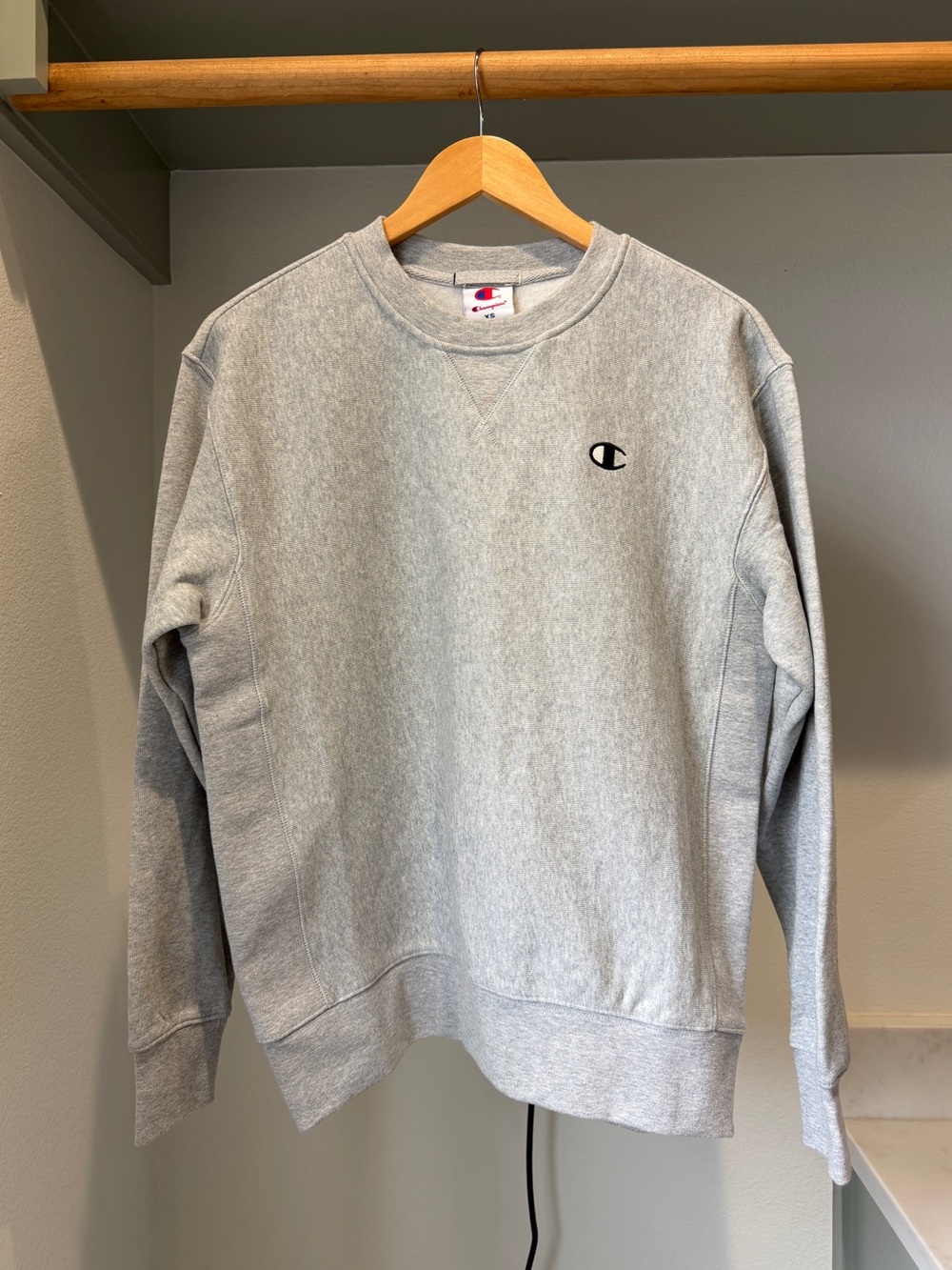 NWT, Champion Gray Crewneck Sweatshirt - XS